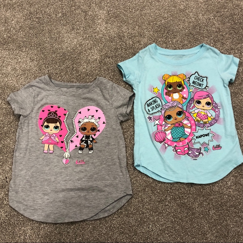 2 like new LOL surprise T-shirt’s